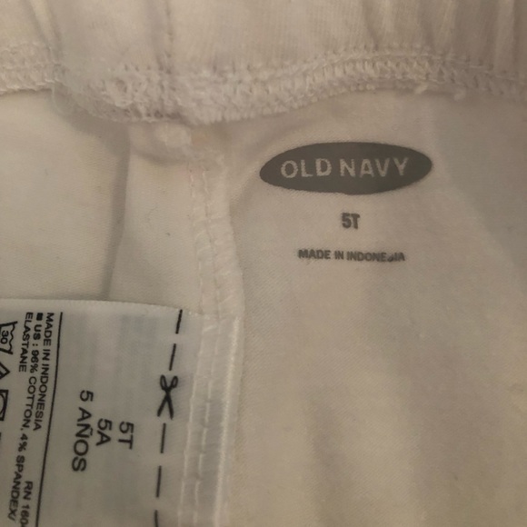 Old Navy White Leggings size 5T - Picture 3 of 3